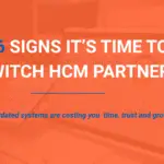 Frustrated HR team reviewing outdated HCM software dashboard