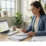 Business owner reviewing IRS 20-factor checklist to determine if a worker is an employee or independent contractor.