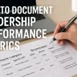 Documenting leadership performance metrics