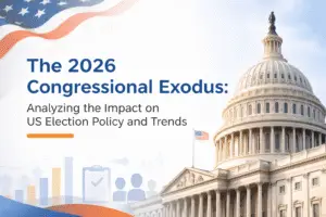U.S. Capitol building representing the 2026 congressional retirements and their impact on U.S. midterm election policy trends.