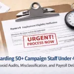 Surviving the Canvasser Surge: Onboarding 50+ Staff in Under 48 Hours Without Triggering an Audit