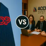AccuPay Systems vs ADP payroll comparison showing boutique full-service bureau versus large national payroll provider for small businesses