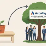 AccuPay Systems vs QuickBooks Payroll comparison showing California businesses growing from DIY software to full-service payroll bureau
