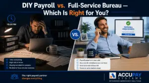 Payroll software vs payroll service bureau comparison guide for California small business owners