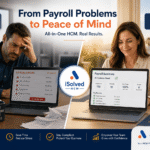 California small business owner reviewing payroll reports after switching to a better payroll provider